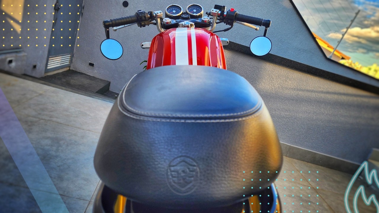 Instalei retrovisores ponta de guidão e eliminei a alça do garupa | ROYAL ENFIELD CONTINENTAL GT 650