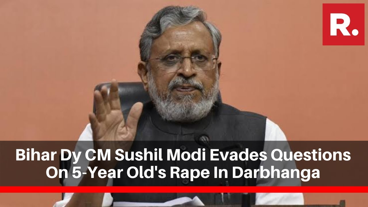 Bihar Dy CM Sushil Modi Evades Questions On 5-Year Old's Rape In Darbhanga