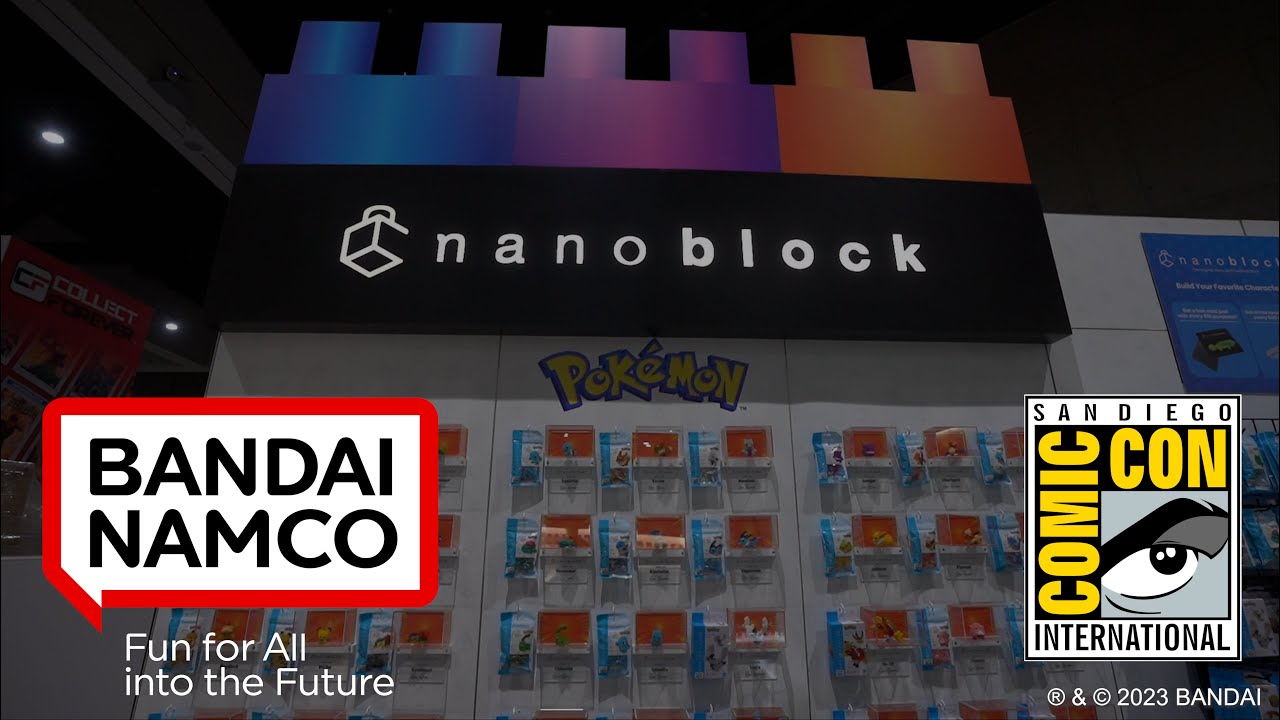 nanoblock Booth Tour - Bandai Namco Toys & Collectibles America at SDCC 2023