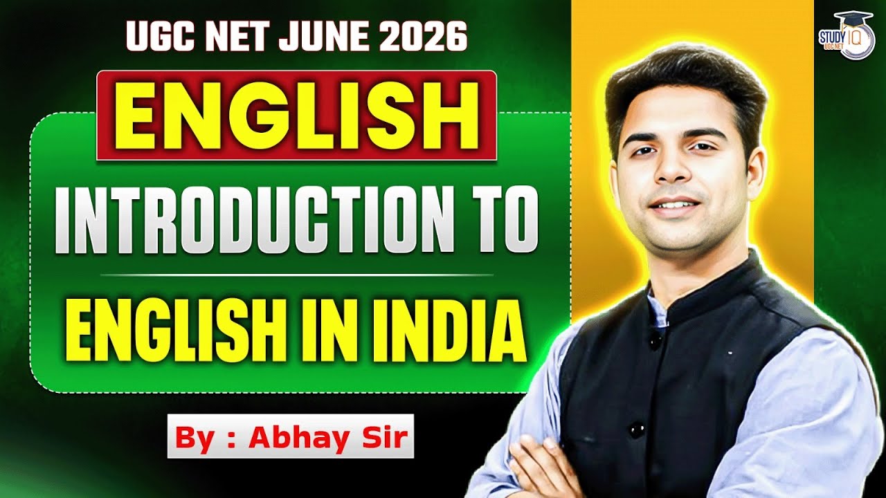 UGC NET JUNE 2026 ENGLISH Introduction to English in India
