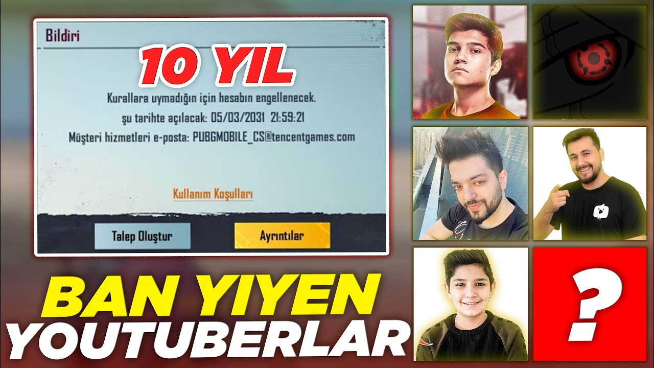 BAN YİYEN YOUTUBERLAR / MEZARCI, DOCH, ERSİN YEKİN, COFFİN, SASUKE, NARUTO PUBG MOBILE