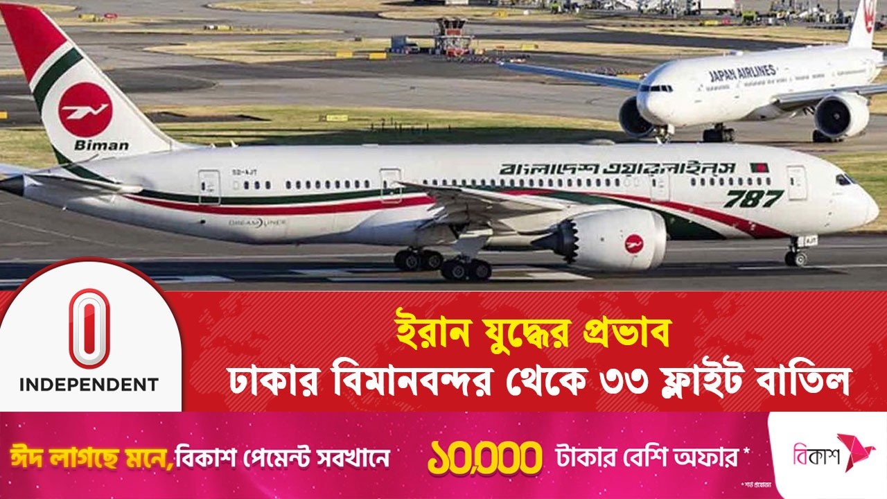 মধ্যপ্রাচ্য উত্তেজনায় ভোগান্তি: পাঁচ দিনে ২৪৫ ফ্লাইট বাতিল | Middle East tension | Independent TV