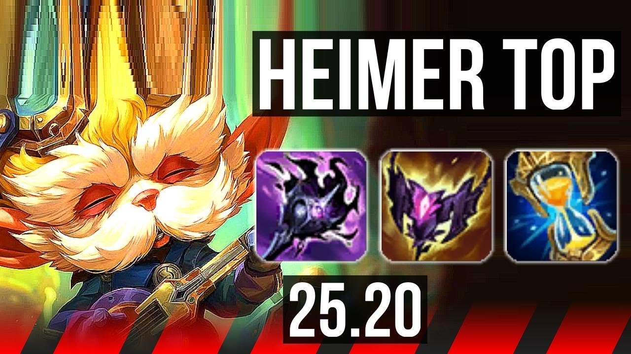 HEIMERDINGER vs NASUS (TOP) | Rank 2 Heimer, 11 solo kills, 93k DMG | EUNE Challenger | 25.20
