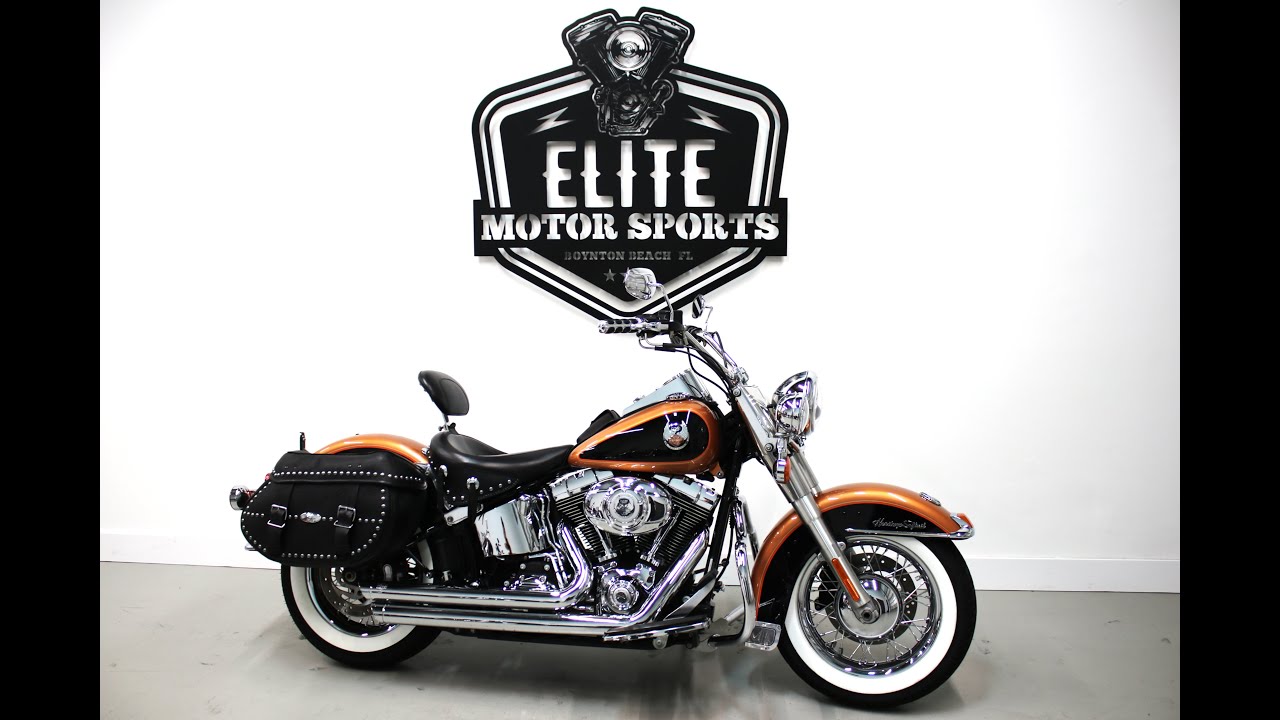 2008 Harley Davidson Heritage Softail Classic FLSTC 105th Anniversary Stage One Vance&Hines Mustang
