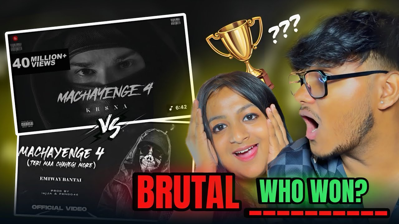 REACTING TO MACHAYENGE 4 X 2 | EMIWAY BANTAI VS KR$NA | BEEF | ANUDAY