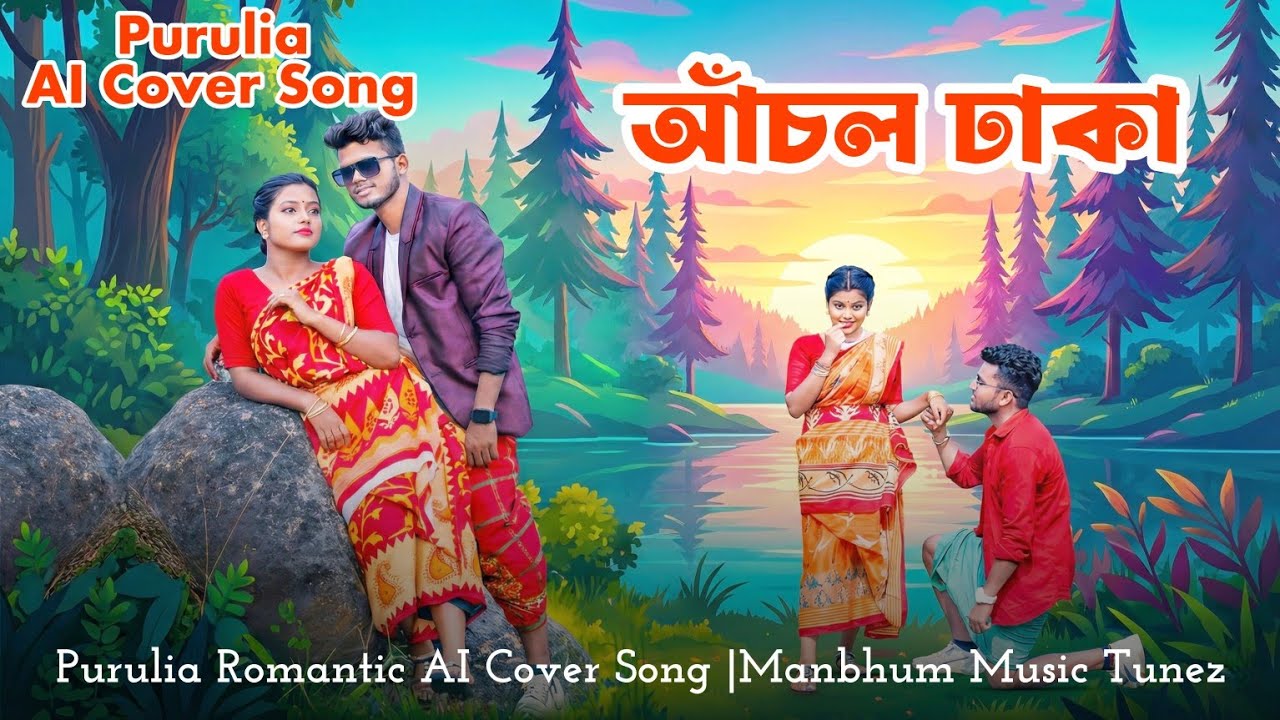 Achol Dhaka | আঁচল ঢাকা | Purulia Romantic AI Cover Song | AI Voice | Manbhum Music Tunez