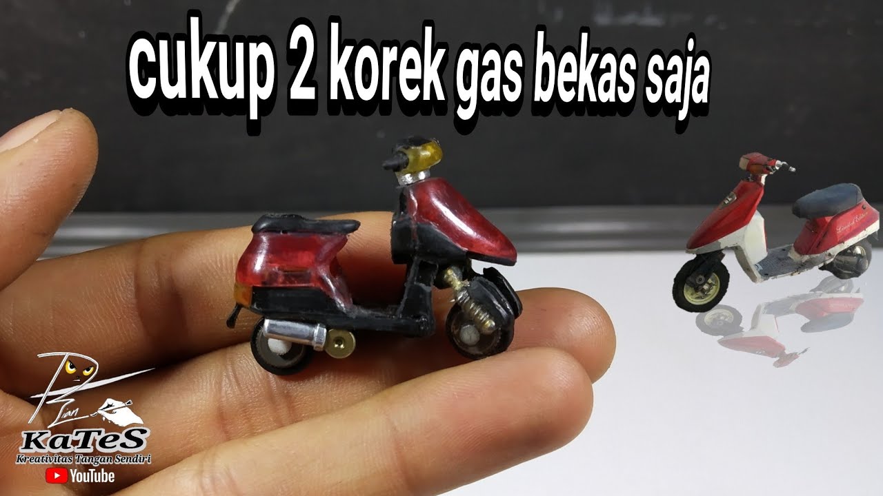 membuat motor qingqi terkecil dari limbah korek gas