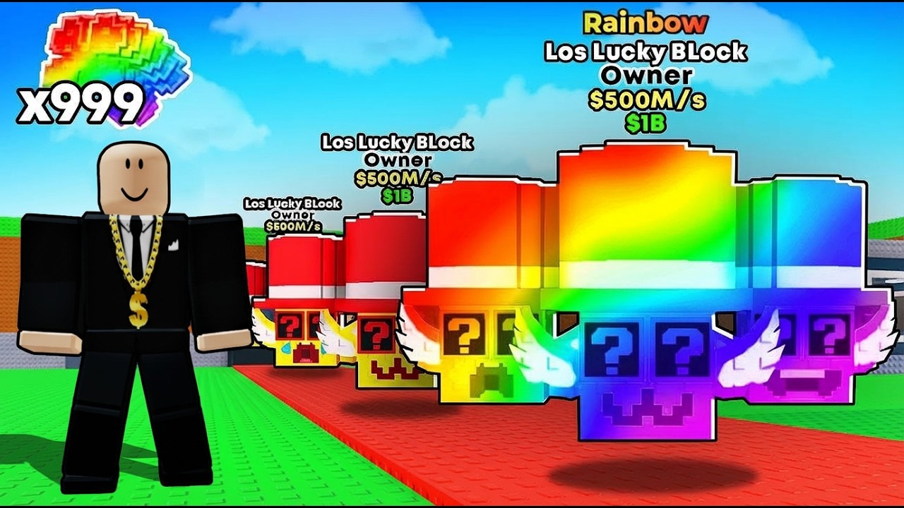 Roblox, Lekin Lucky Blocklar ochamiz.