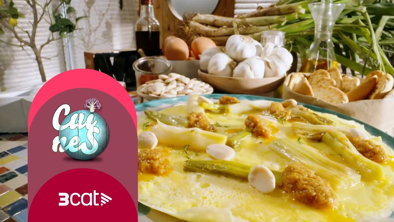 Cuines - Truita oberta amb calçots