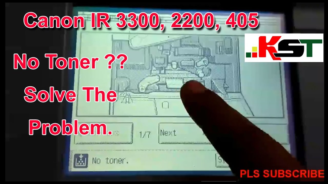 Add Toner Code Disable Canon IR 3300, 2200, 405 Machine