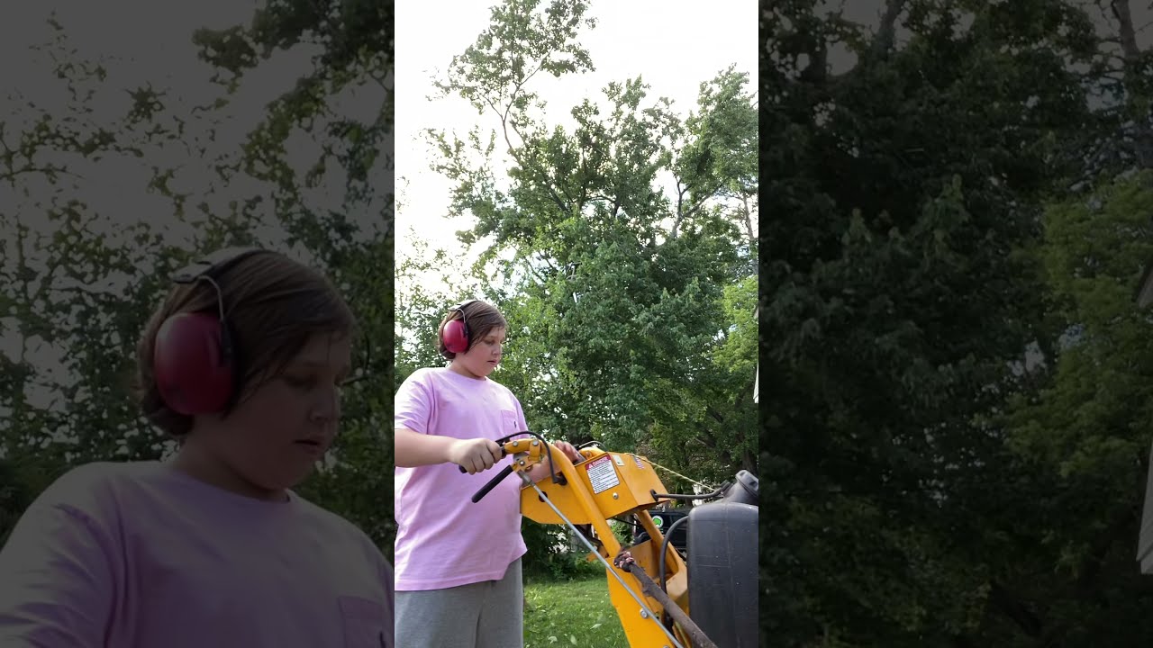 Mowing Tall Grass and Bush Clippings