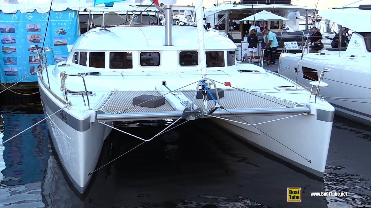 2017 Lagoon 38 Catamaran - Deck and Interior Walkaround - 2016 Annapolis Sailboat Show