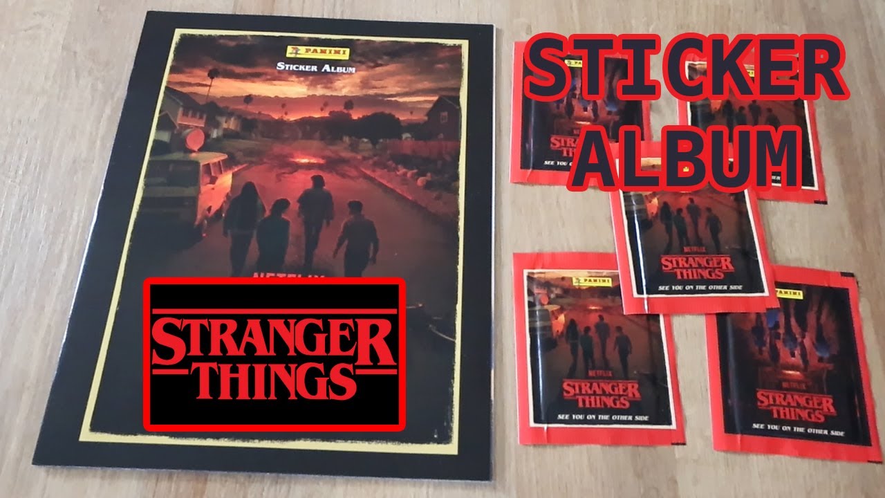 Stranger Things See You On The Other Side Sticker Album Starter Pack, 31 Stickers & Poster | Opening