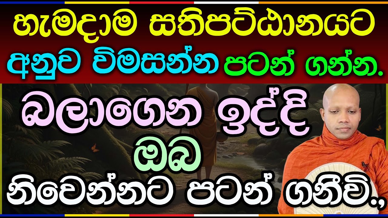 බලාගෙන ඉද්දී ඔබ නිවෙන්නට පටන් ගනීවි | Hasalaka Seelawimala Thero | 1010