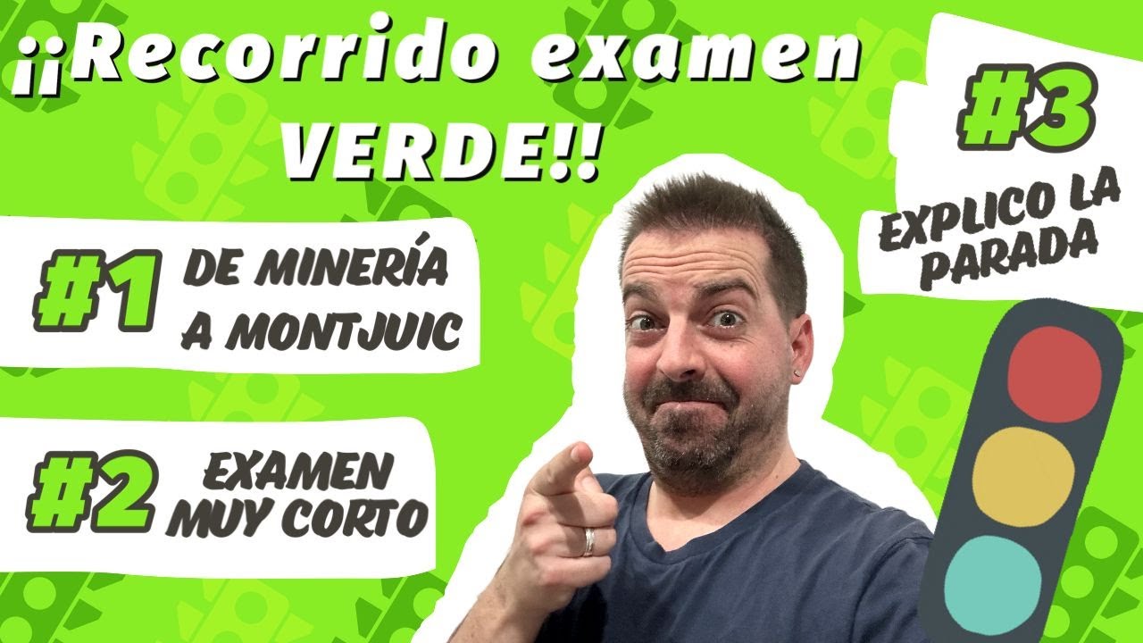 Examen de conducir CORTÍSIMO!!! De Minería a Montjuic!!!