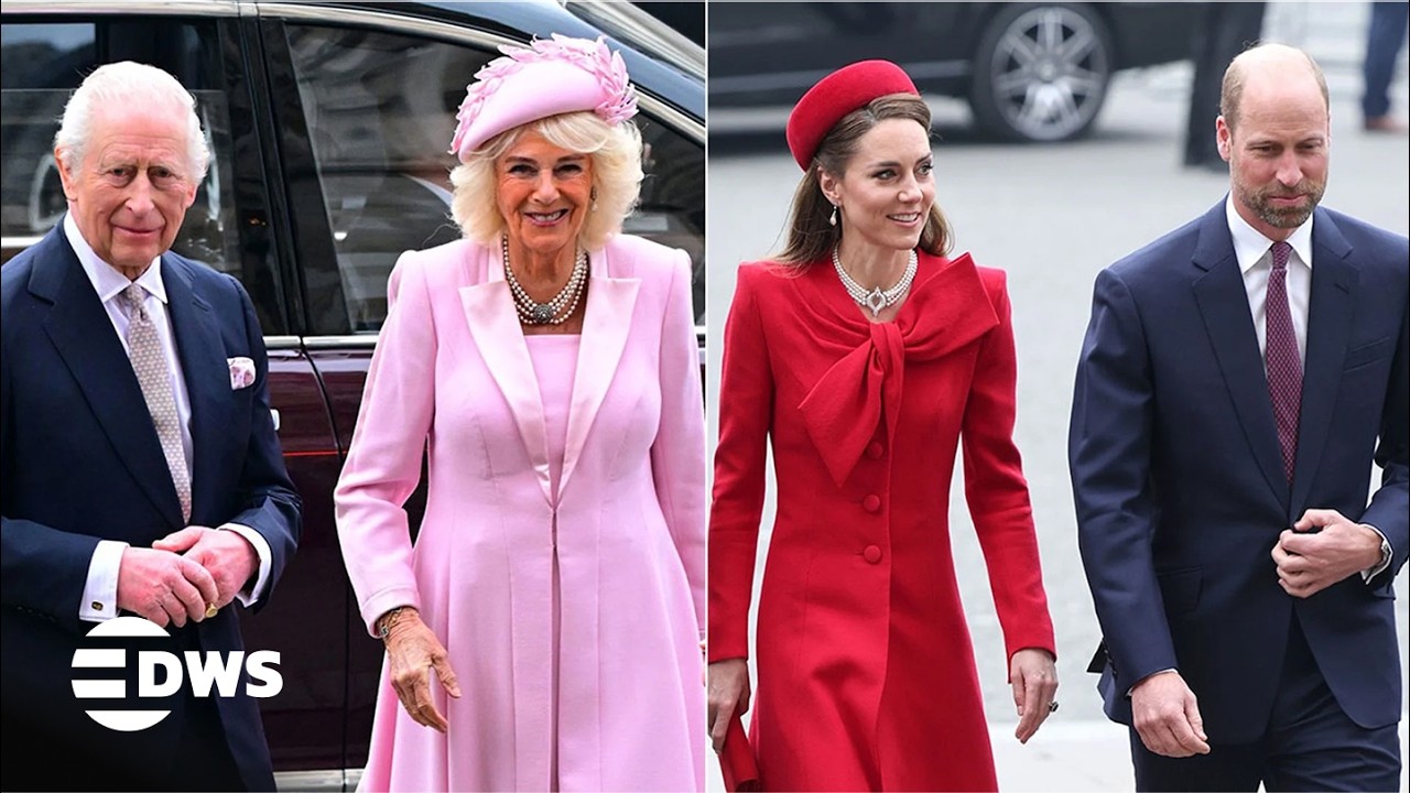 WATCH: King Charles, Queen Camilla, William & Kate Attend Commonwealth Day Service in London | AC15