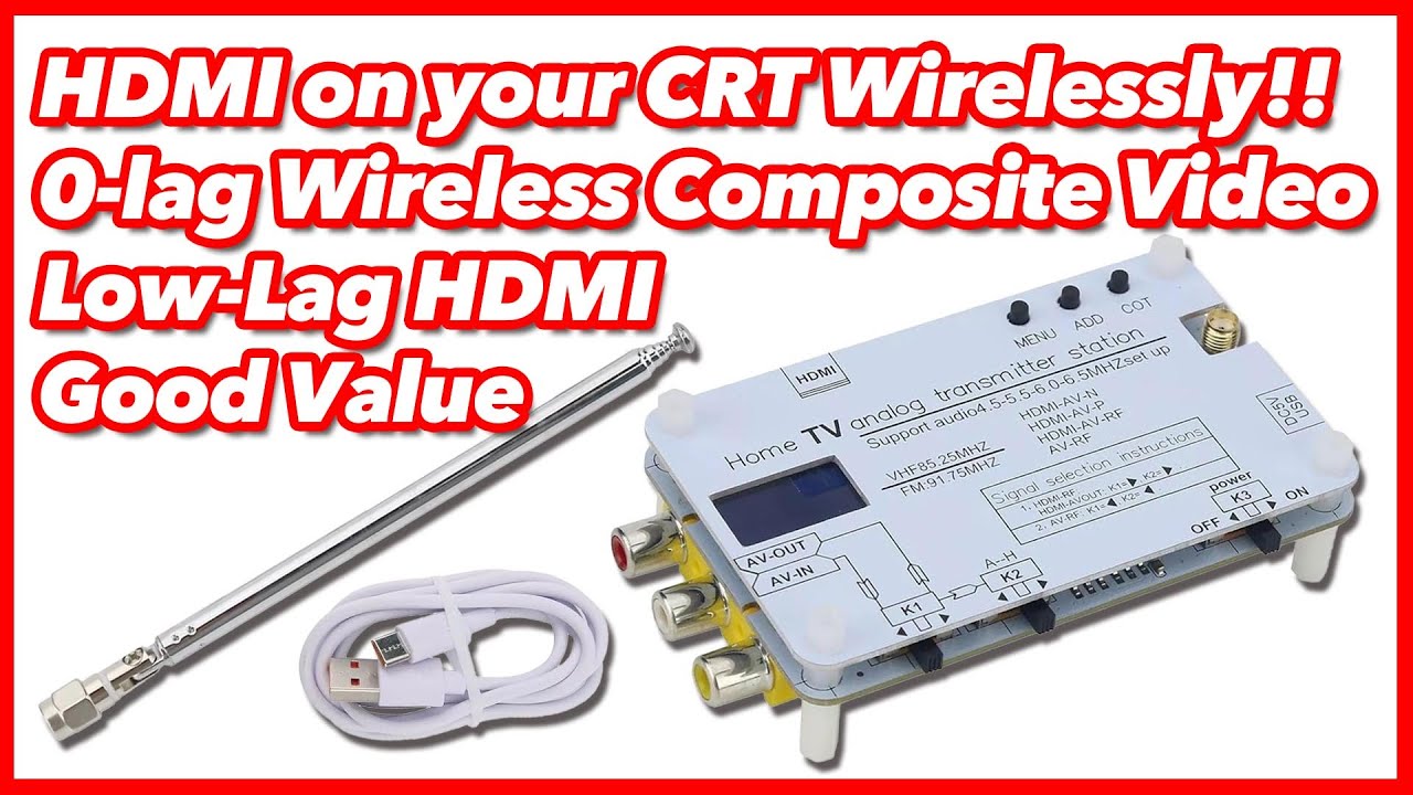 Радиочастотный передатчик — HDMI и композитный сигнал без проводов на вашем ЭЛТ-телевизоре