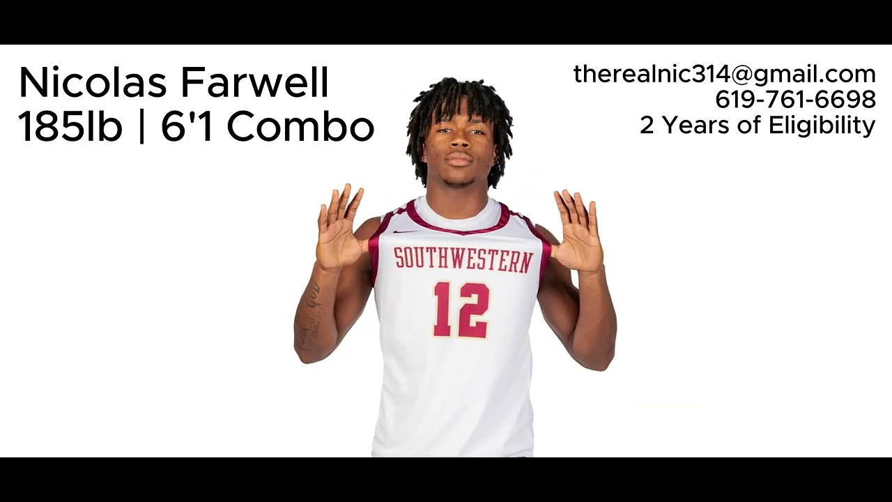 Nicolas Farwell - Freshman (NAIA) + Sophomore (JUCO) Highlights