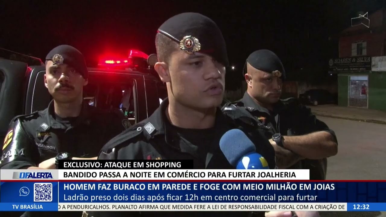 DF ALERTA - Homem faz buraco em parede e foge com meio milhão em joias