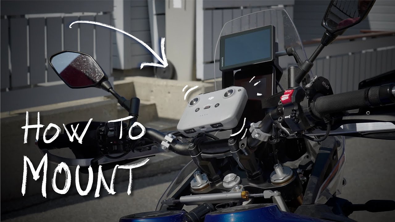 Drone Controller Mounted To Motorcycle Handlebars | Peak Design