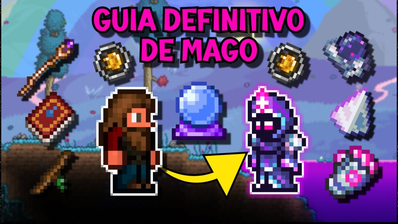 GUIA DE PROGRESSÃO DEFINITIVO DE MAGO NO TERRARIA 1.4.4.9!