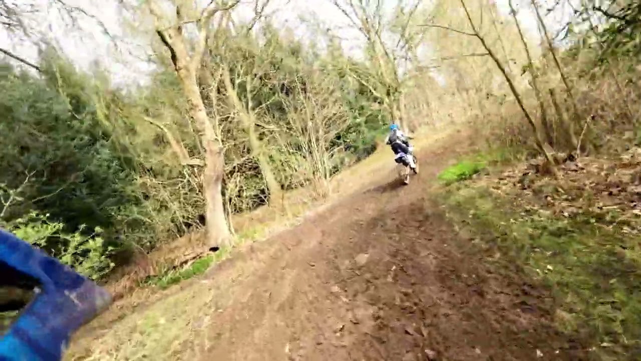 Following youngster on 125 around Spaunton - chase cam :)