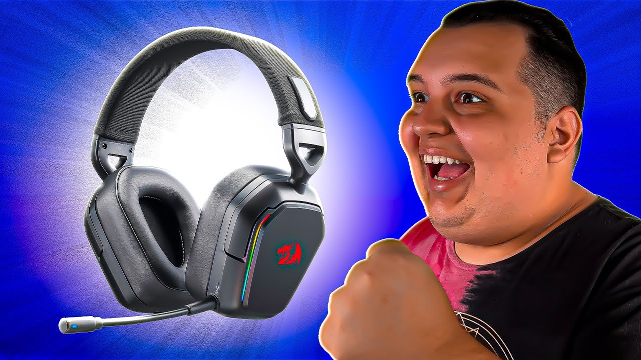 O HEADSET GAMER SEM FIO MAIS COMPLETO QUE EU JÁ VI!! - Redragon Mira H868