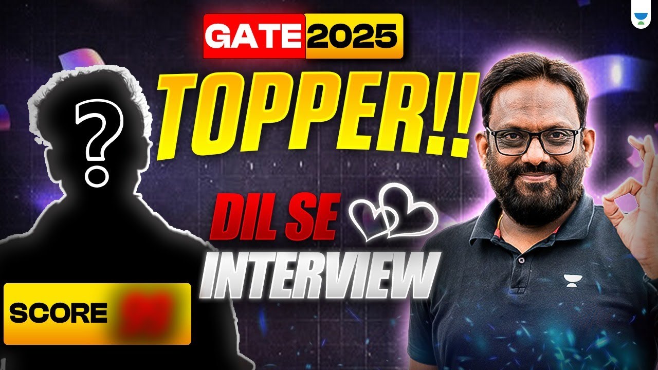 GATE 2025 TOPPER!! Honest Interview | Success Story DIL SE 💖