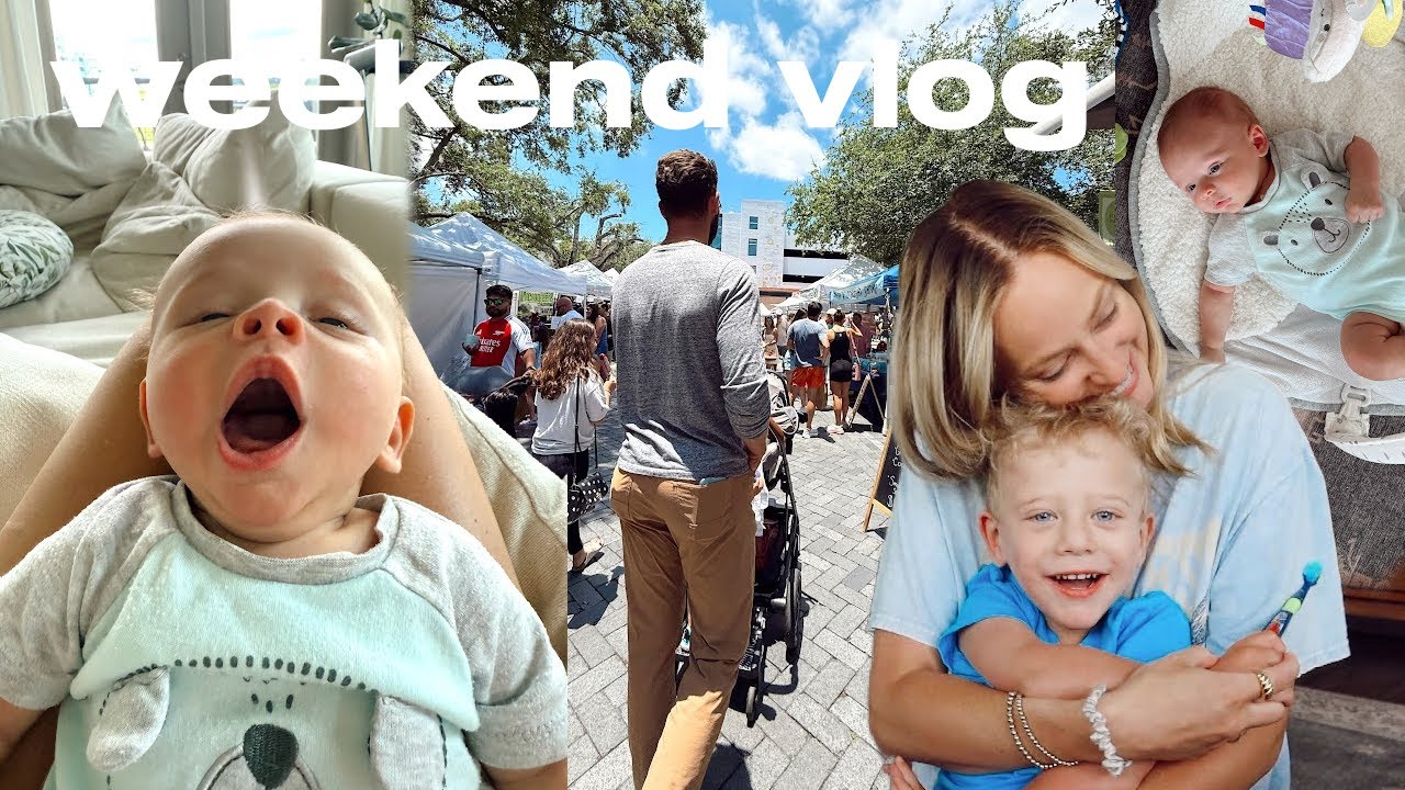 chill weekend | alone with Timmy, hanging out with friends, & farmers market 🧺👒