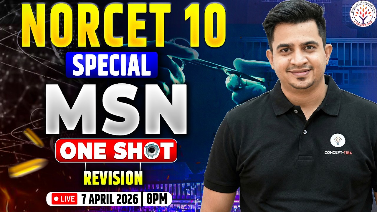 NORCET 10 MSN Marathon Class | MSN NORCET 10 Revision Class | AIIMS NORCET Preparation | NORCET Exam