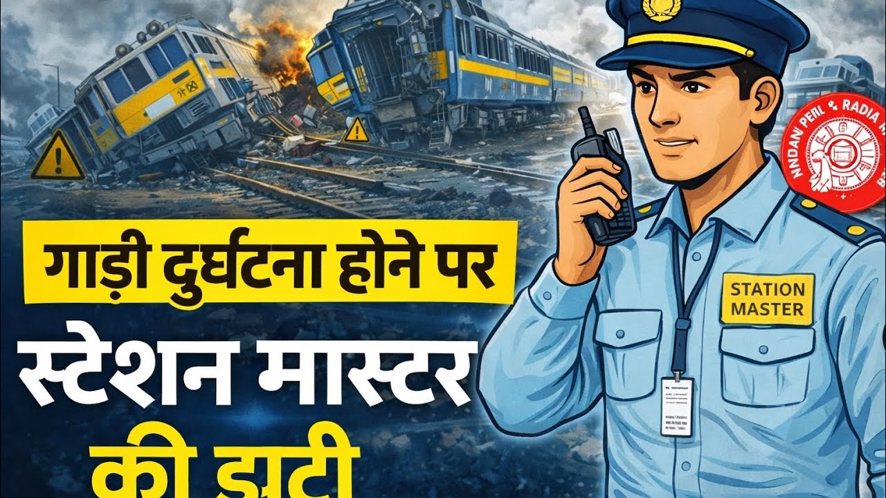 दुर्घटना में स्टेशन मास्टर के कर्तव्य|SM  Duty in Accident Railway Safety Notes@RailwayZRTIGhazipur 