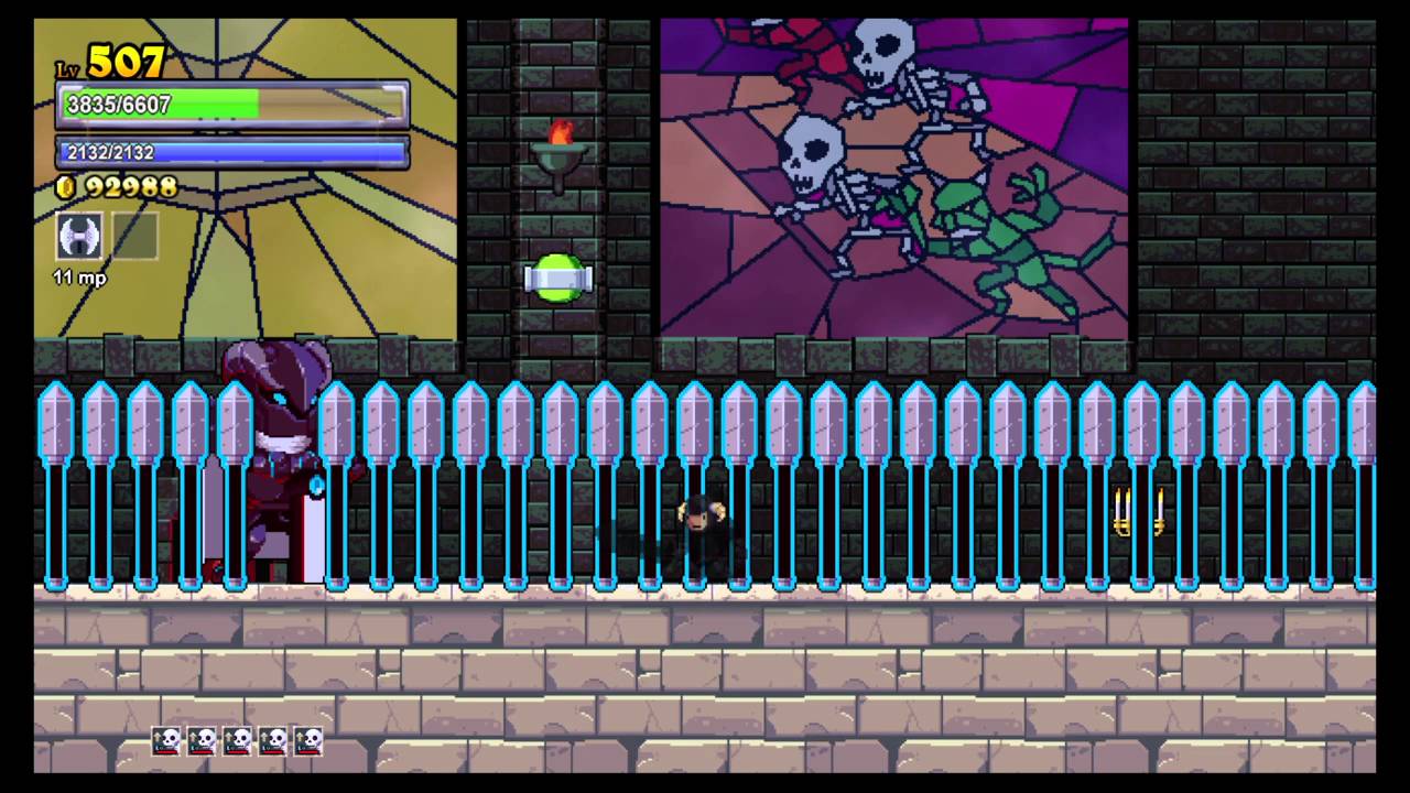 Rogue Legacy: Cursed  Fountain endurance test.