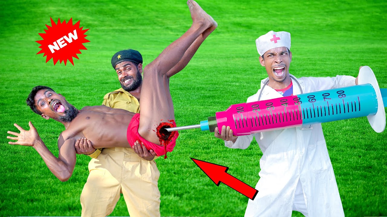 Best Challenging Funniest Fun Top New Trending Comedy Video 2025Amazing Injection Wala Doctor EP 507