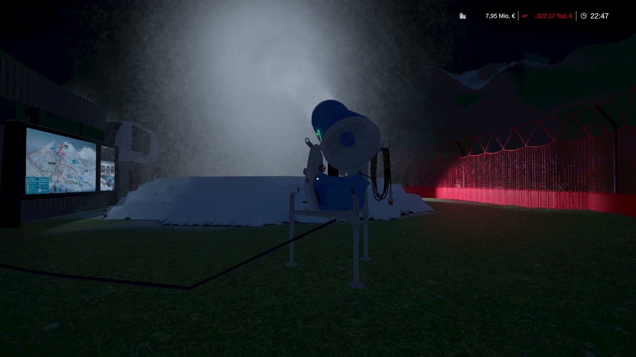 Winter Resort Simulator 2 | Kontrollfahrt bei der Beschneiung der Pisten