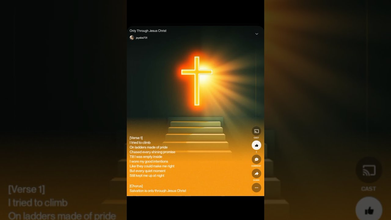 Only Through Jesus Christ #jesus #jesuschrist #shorts #music #christianmusic#gospelmusic #love#duet