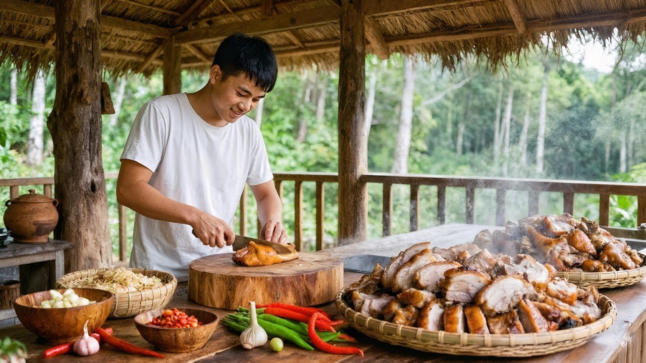 100 Days Survival in the Wild: Preserving Pork That Can Last 12 Months