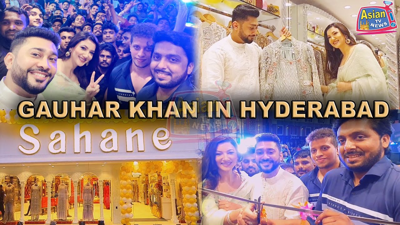 ACTRESS GAUHAR KHAN INAUGURATED SAHANE THE ETHNIC WEAR AT AHUJA STREET, ABIDS, HYDERABAD