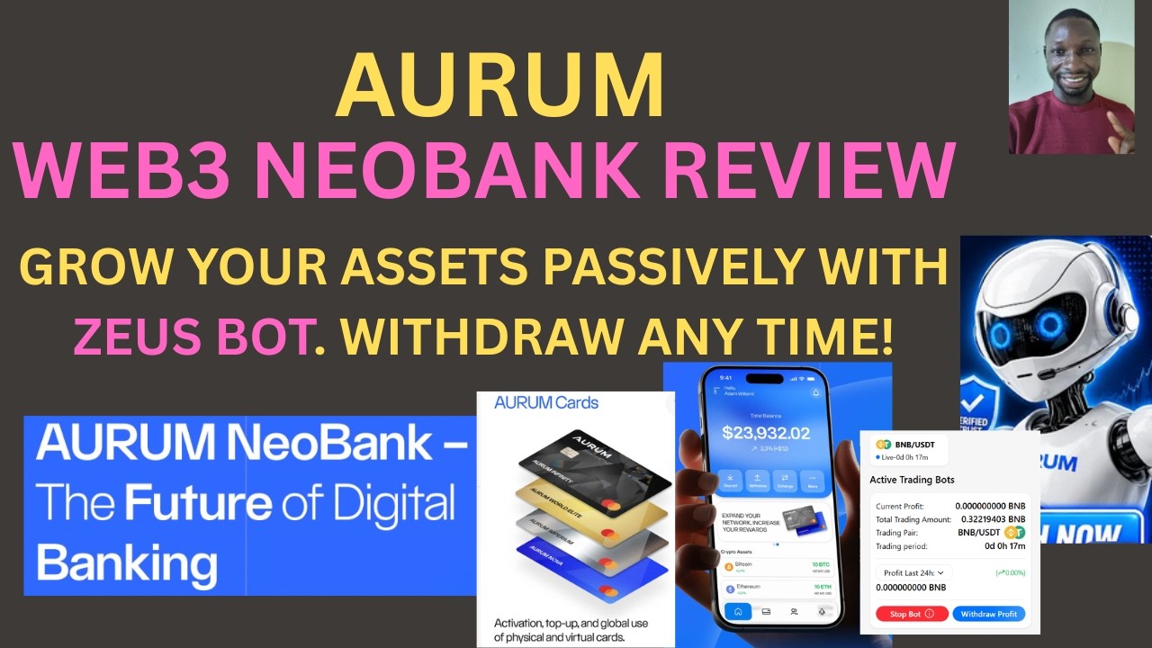 AURUM WEB 3 NEOBANK REVIEW: THE POWER OF ZEUS BOT | GROW YOUR CRYPTO ASSETS PASSIVELY, NO LOCKUPS