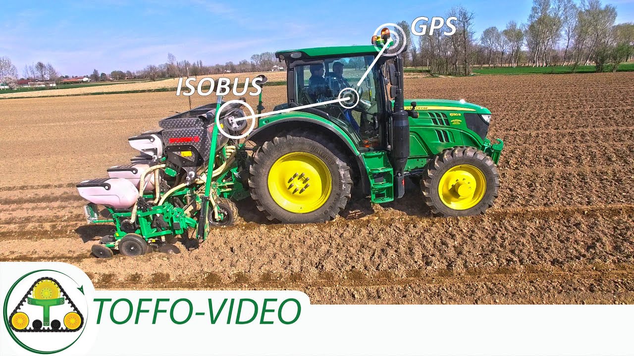 Sfoggia ELEKTRA Isobus - John Deere 6130r semina soia-mais