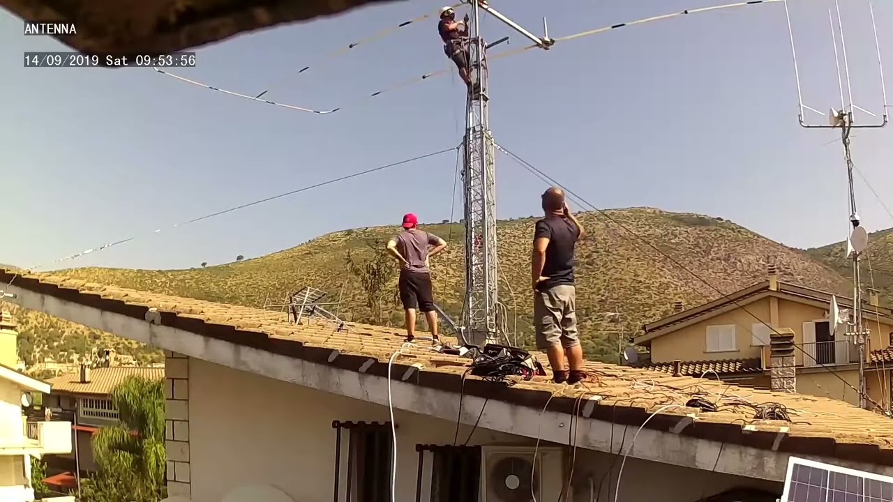Montaggio traliccio pro.sis.tel e antenna ultrabeam ub-50