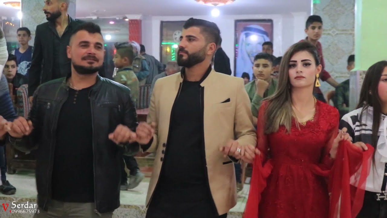 حفلات كورد روج افا كوباني أهالي قرية زيارت زفاف العروسين نزار و جيهان اقيم الحفل في صالة الفرات رقم3