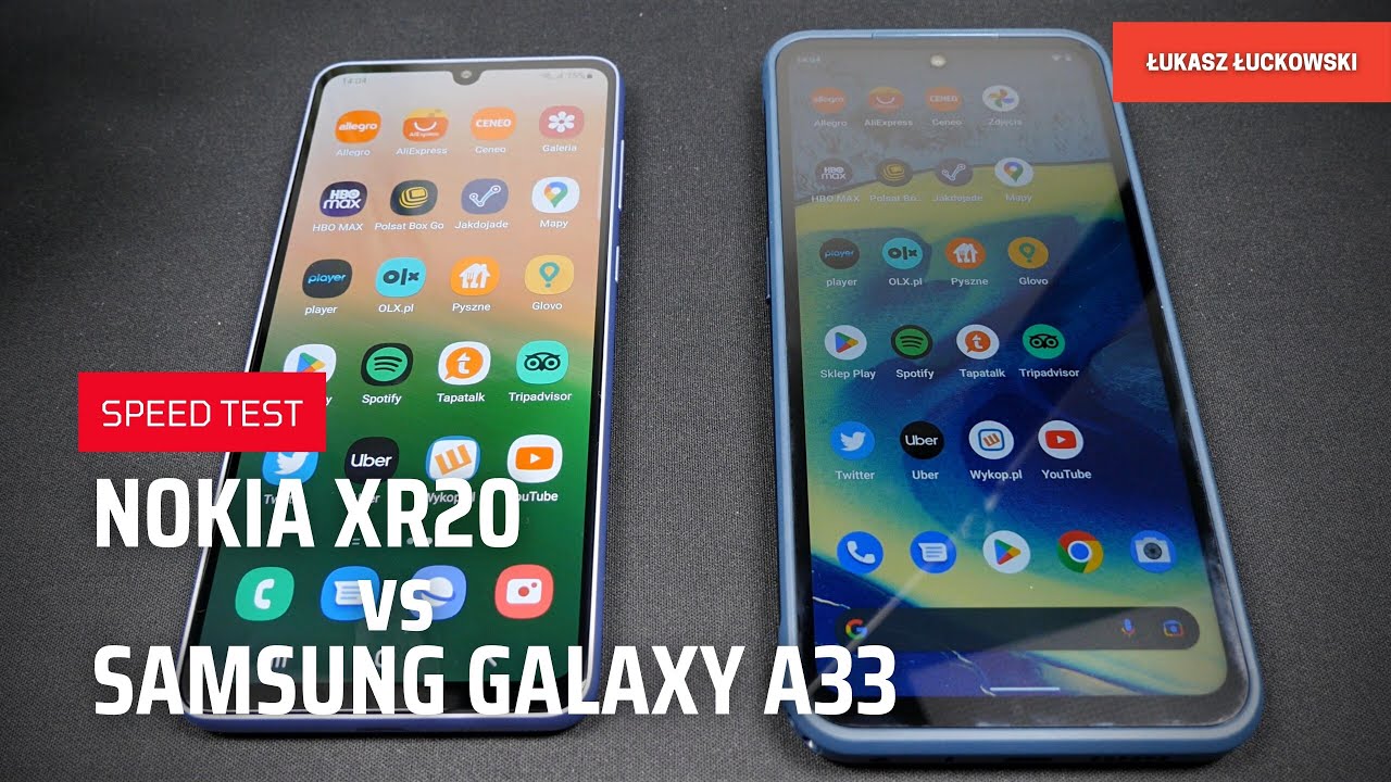SAMSUNG Galaxy A33 vs NOKIA XR20 SPEED TEST Exynos 1280 vs Snapdragon 480