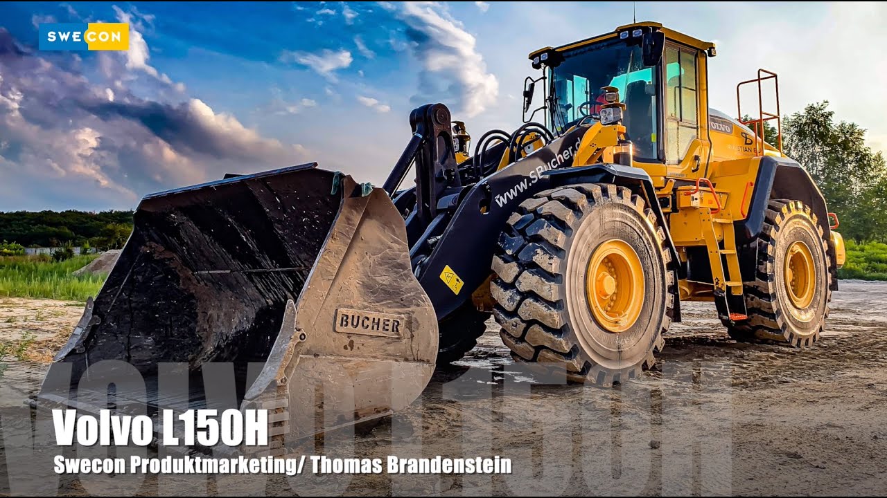 Volvo L150H.. Produktpräsentation des Volvo Radladers von Firma SBucher.