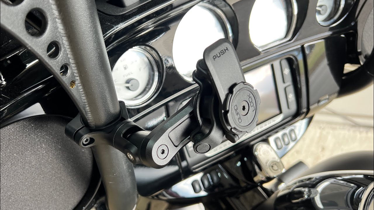 Первоначальный обзор системы крепления телефона Quad Lock на моем Harley Davidson Street Glide