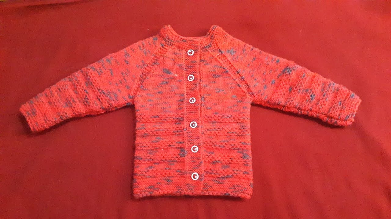 Very easy beautiful baby sweater raglan cutting Mein baby Cardigan Banai full measurement me✅🥰