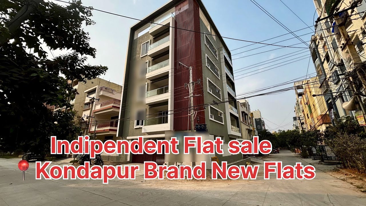 3BHK | Each Floor 1Flat | Kondapur | Hyderabad | Indipendent flats | +91 99499 99582 | Brand New
