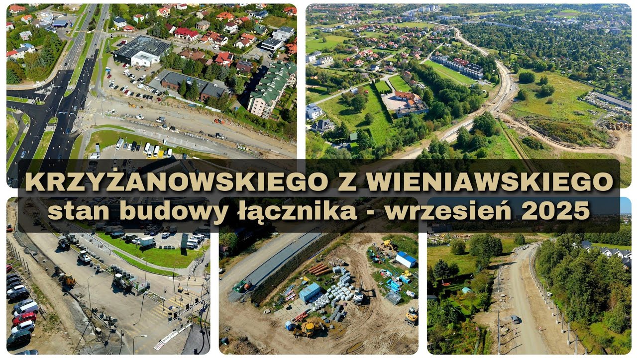 Łącznik al. Krzyżanowskiego z ul. Wieniawskiego - stan budowy okiem drona | wrzesień 2025, #Rzeszów