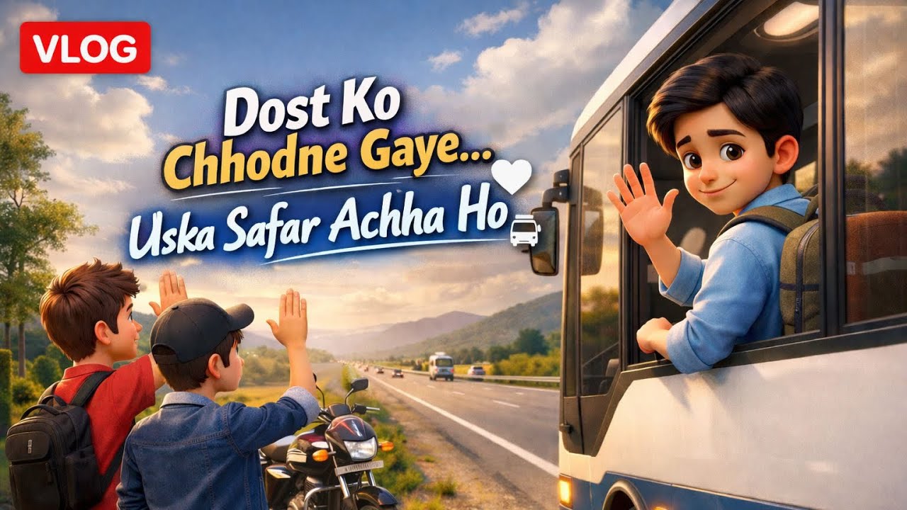 Dost Ko Chhodne Gaye… Uska Safar Achha Ho 🤍🚍 | desi life vlogs | @manimzn | 