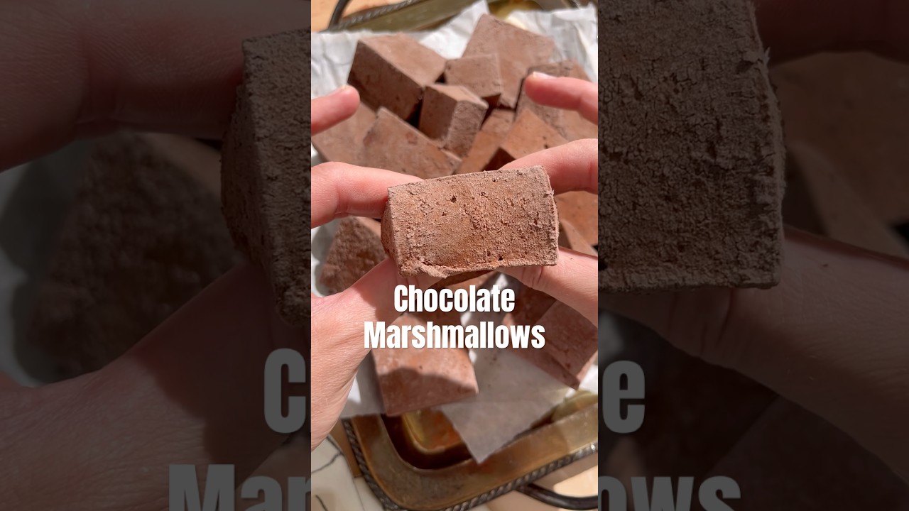 Chocolate Marshmallows #recipe #marshmallow #chocolate #dessertrecipe
