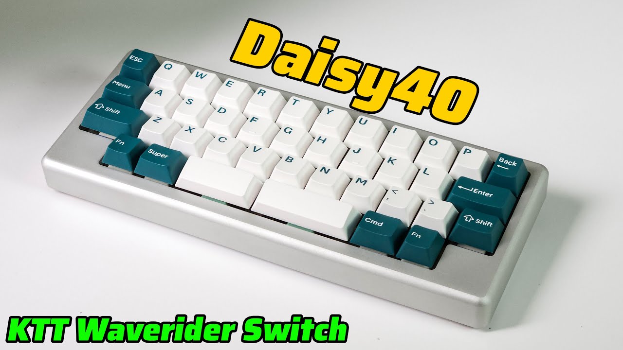 Layout 40% lại còn HHKB, top mount, GÕ SIÊU DÍNH - Daisy 40 !!!